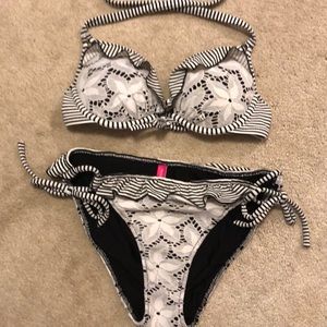 VS ruffle and lace bikini set  32B/Med